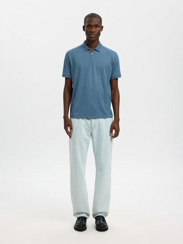 SELECTED Tričko 'SLHFAVE' – modrá