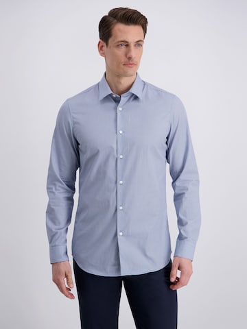 PIERRE CARDIN Slim fit Business shirt in Blue: front