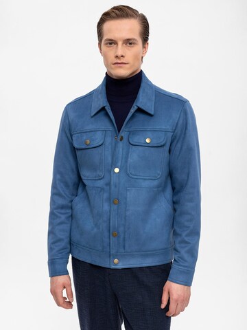 Veste mi-saison Antioch en bleu : devant