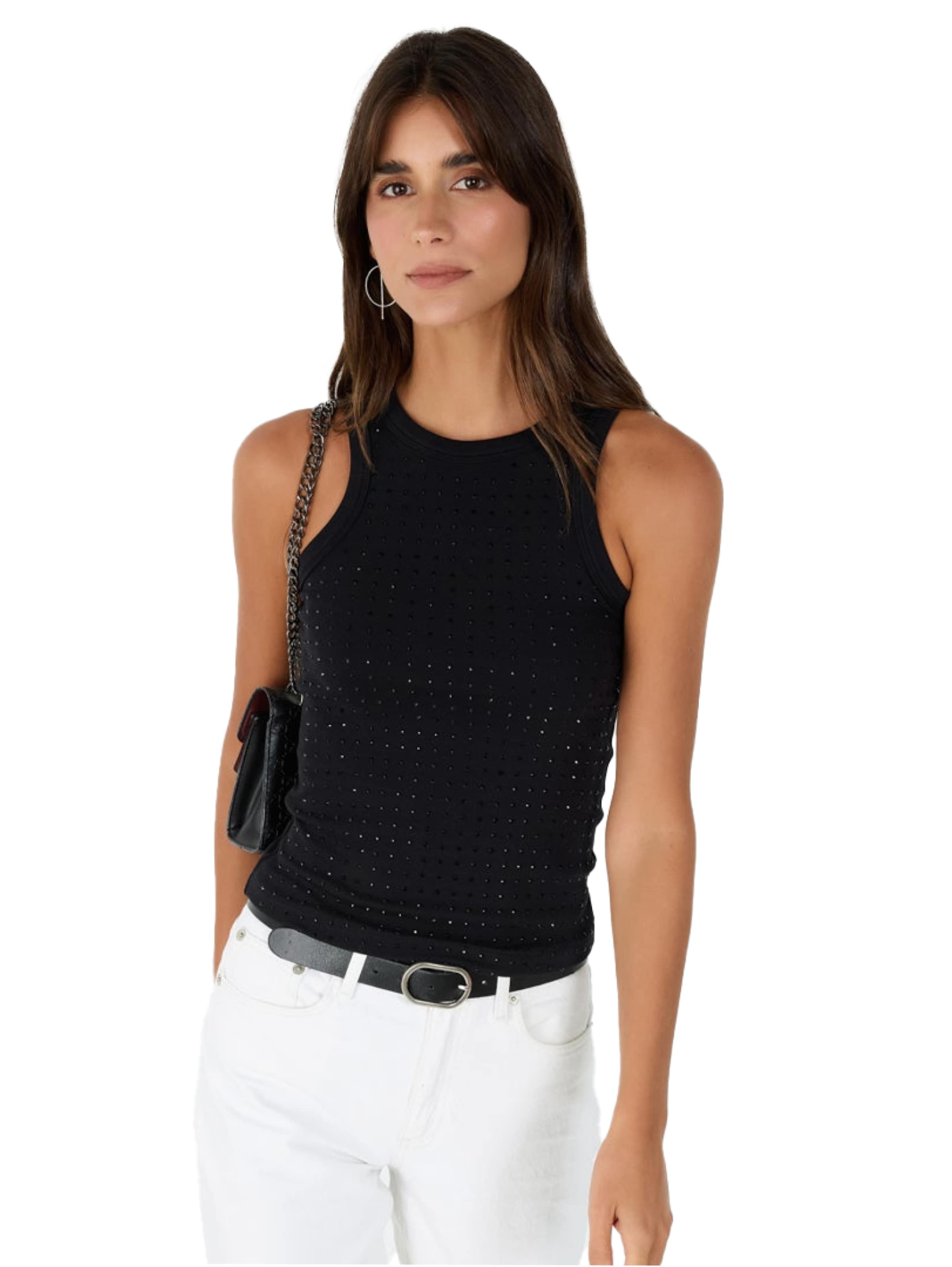 No Matter What Top in Black: front