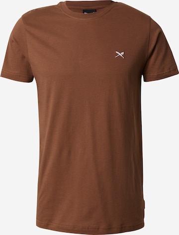 T-Shirt Iriedaily en marron : devant