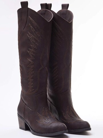 Trendyol Ковбойские сапоги в Коричневый