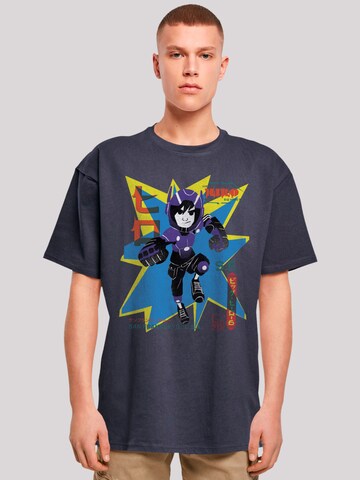 F4NT4STIC Shirt 'Big Hero 6 Hiro Manga' in Blue: front