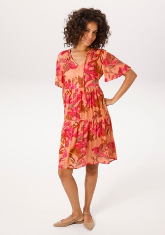 Aniston CASUAL Summer Dress in Orange: front