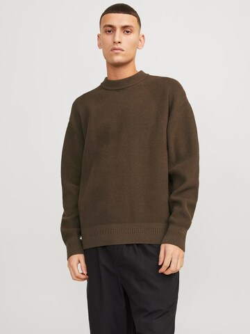 JACK & JONES Свитер 'OUTDOOR' в Коричневый: спереди
