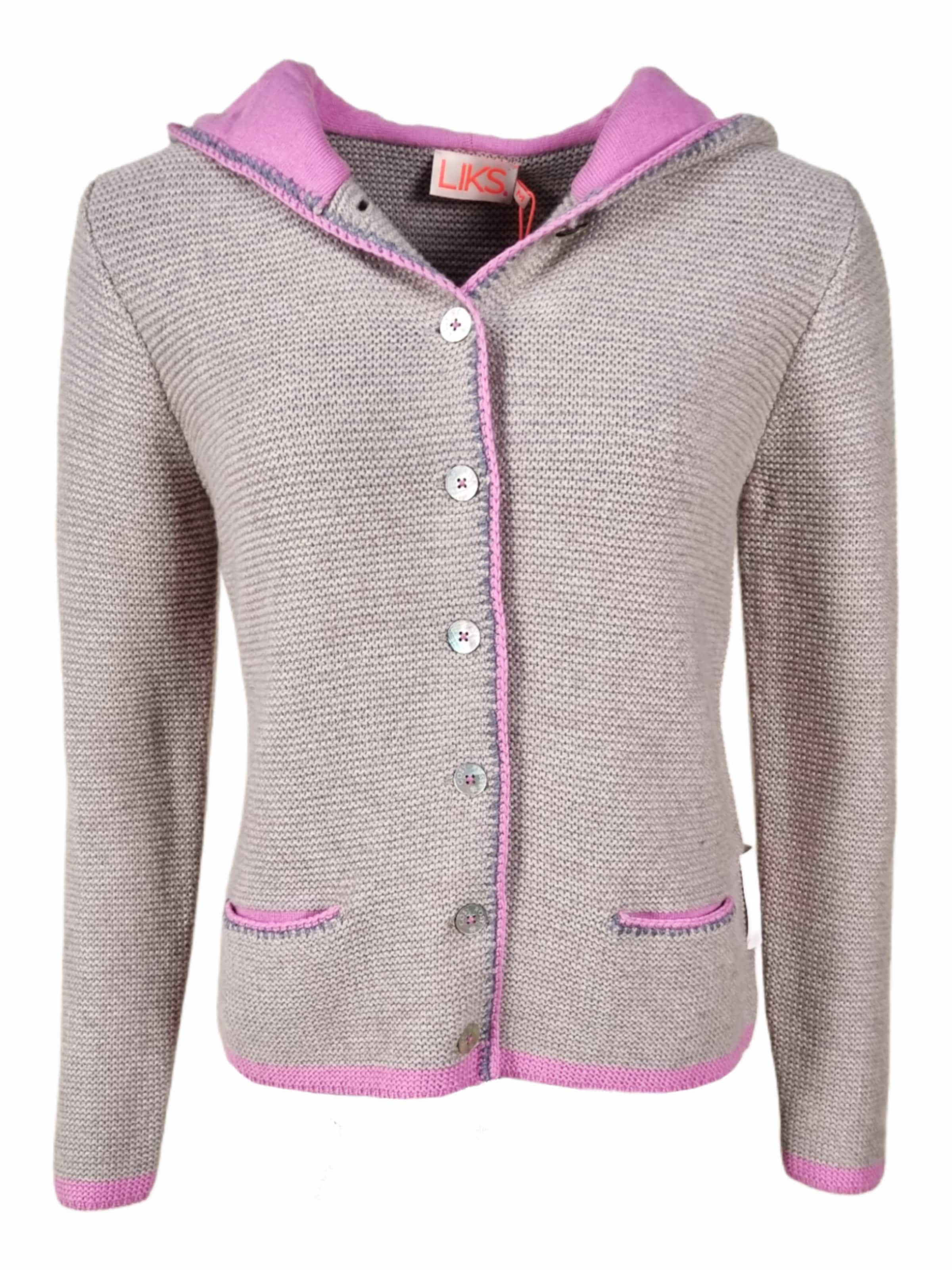 LIKS. Munich Strickjacke‌‌‌‌‌ in Beige: Vorderseite