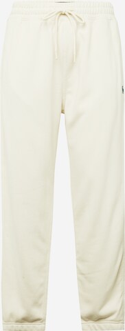 Effilé Pantalon Abercrombie & Fitch en beige : devant