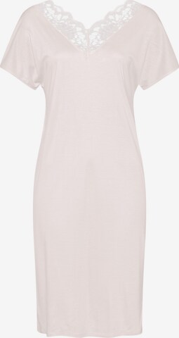 Chemise de nuit ' Mae ' Hanro en rose : devant