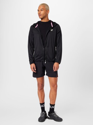 BIDI BADU Athletic Zip-Up Hoodie in Black