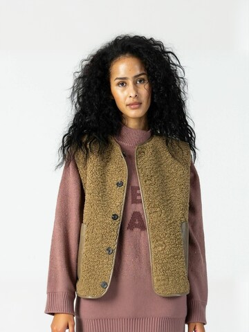 Coster Copenhagen Vesta ' Shearling ' – zelená: přední strana