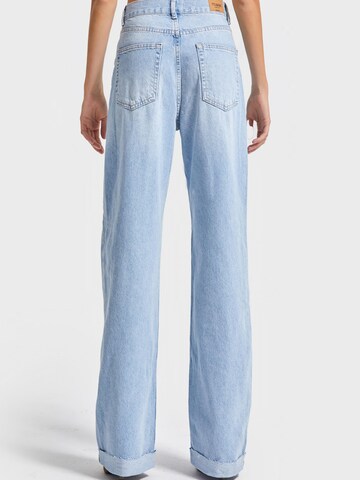 IT'S BASIC Wide leg Jeans 'Wide High Rise Jeans' in Blauw