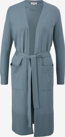 s.Oliver Knitted Coat in Blue: front
