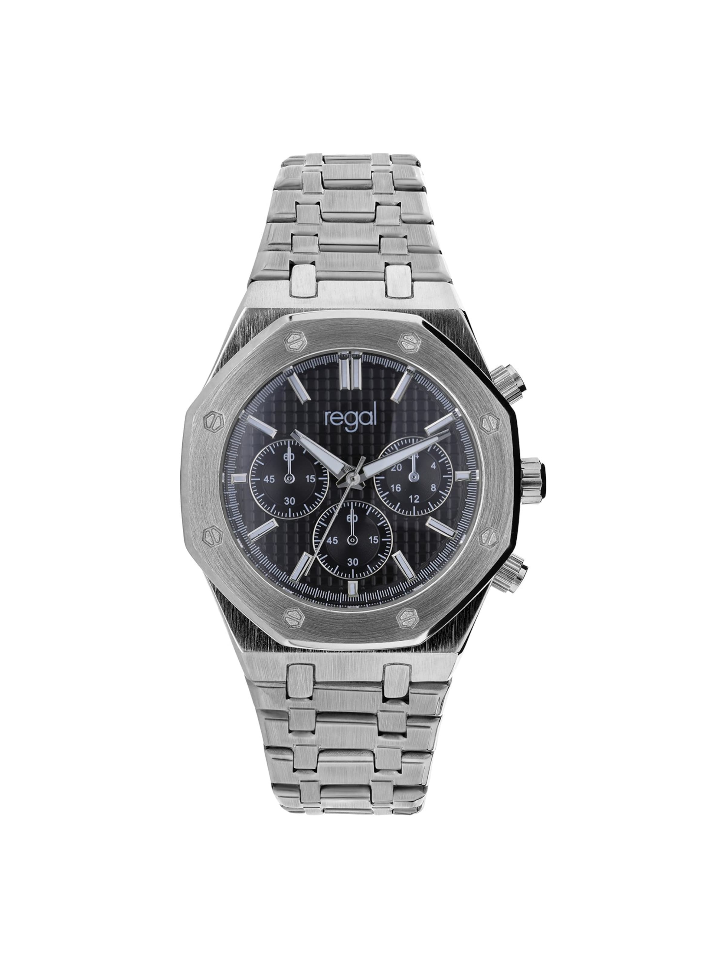 Montre à affichage analogique 'Klassisch' Lucardi en argent : devant