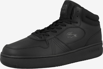 LACOSTE - Sapatilhas altas em preto: frente