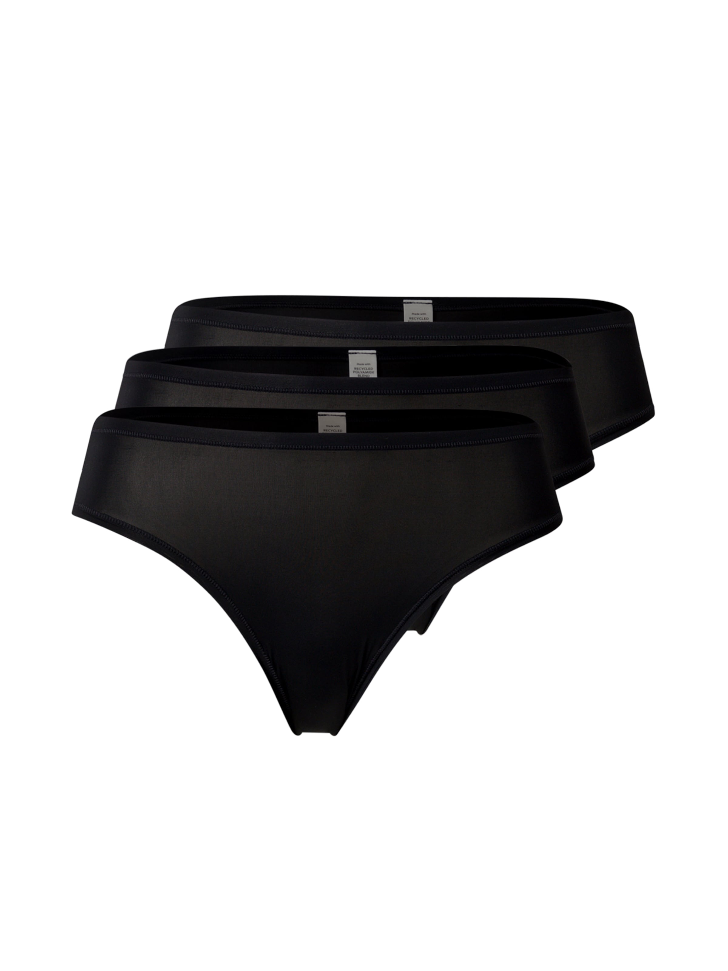 Lindex Σλιπ σε μαύρο: μπροστά