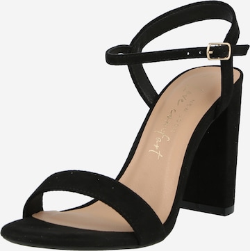 NEW LOOK Strap sandal in Black: front