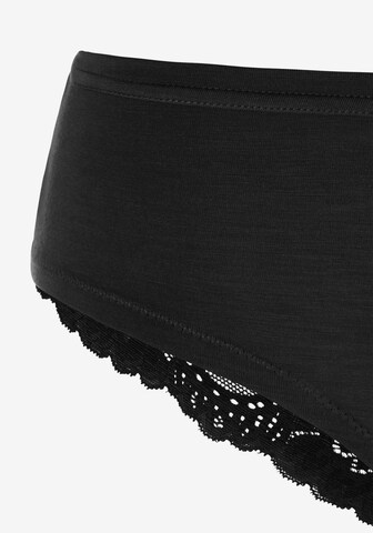 LASCANA Panty 'Hipster' in Schwarz