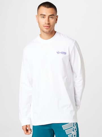 ADIDAS ORIGINALS Shirt in Wit: voorkant