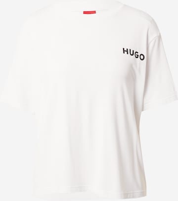 HUGO Majica za spanje 'UNITE' | bela barva: sprednja stran