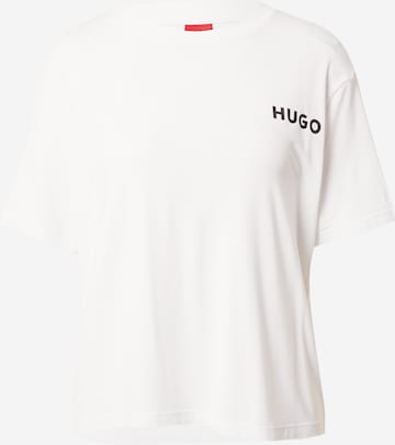 HUGO Red - Camisa de pijama 'UNITE' em branco: frente