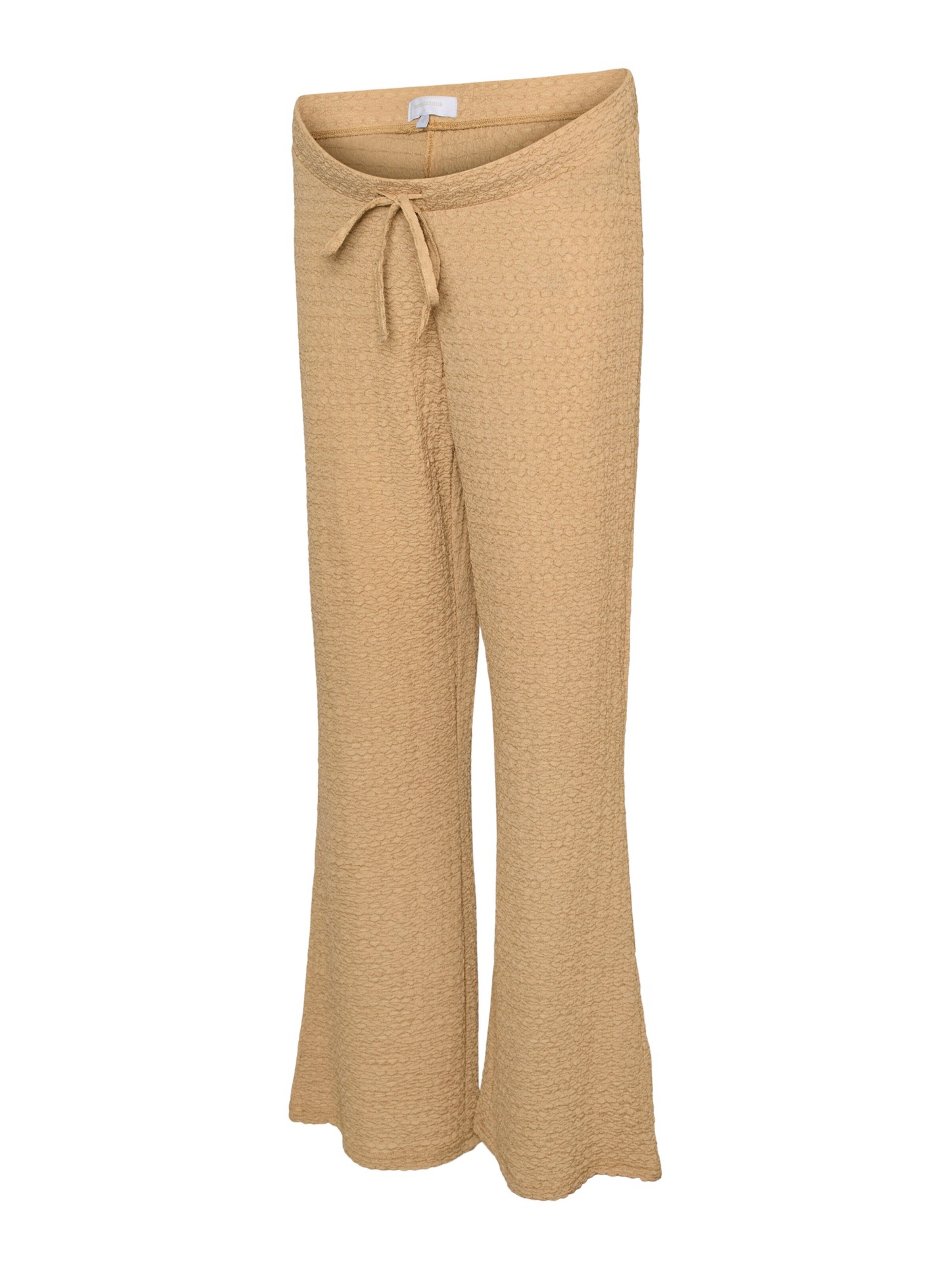 MAMALICIOUS - Pierna ancha Pantalón 'MLADINE' en beige: frente