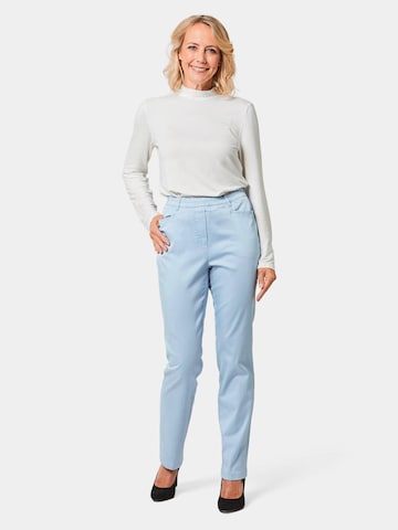 Regular Pantalon 'Louisa' Goldner en bleu