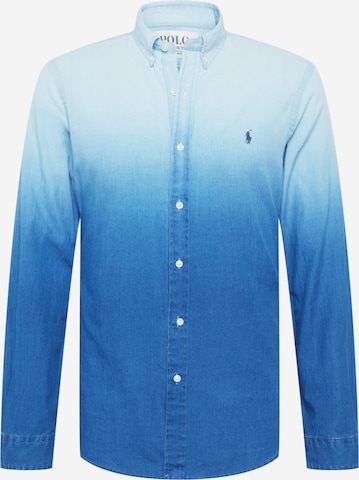 Polo Ralph LaurenSlim Fit Košulja - plava boja: prednji dio