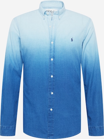 Polo Ralph Lauren Slim fit Overhemd in Blauw: voorkant