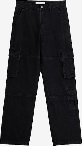 Jeans cargo di Bershka in nero: frontale