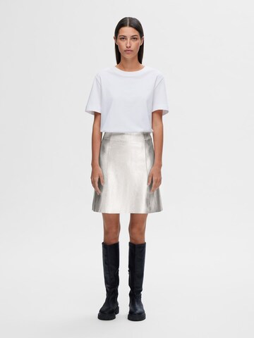 SELECTED FEMME Skirt in Silver