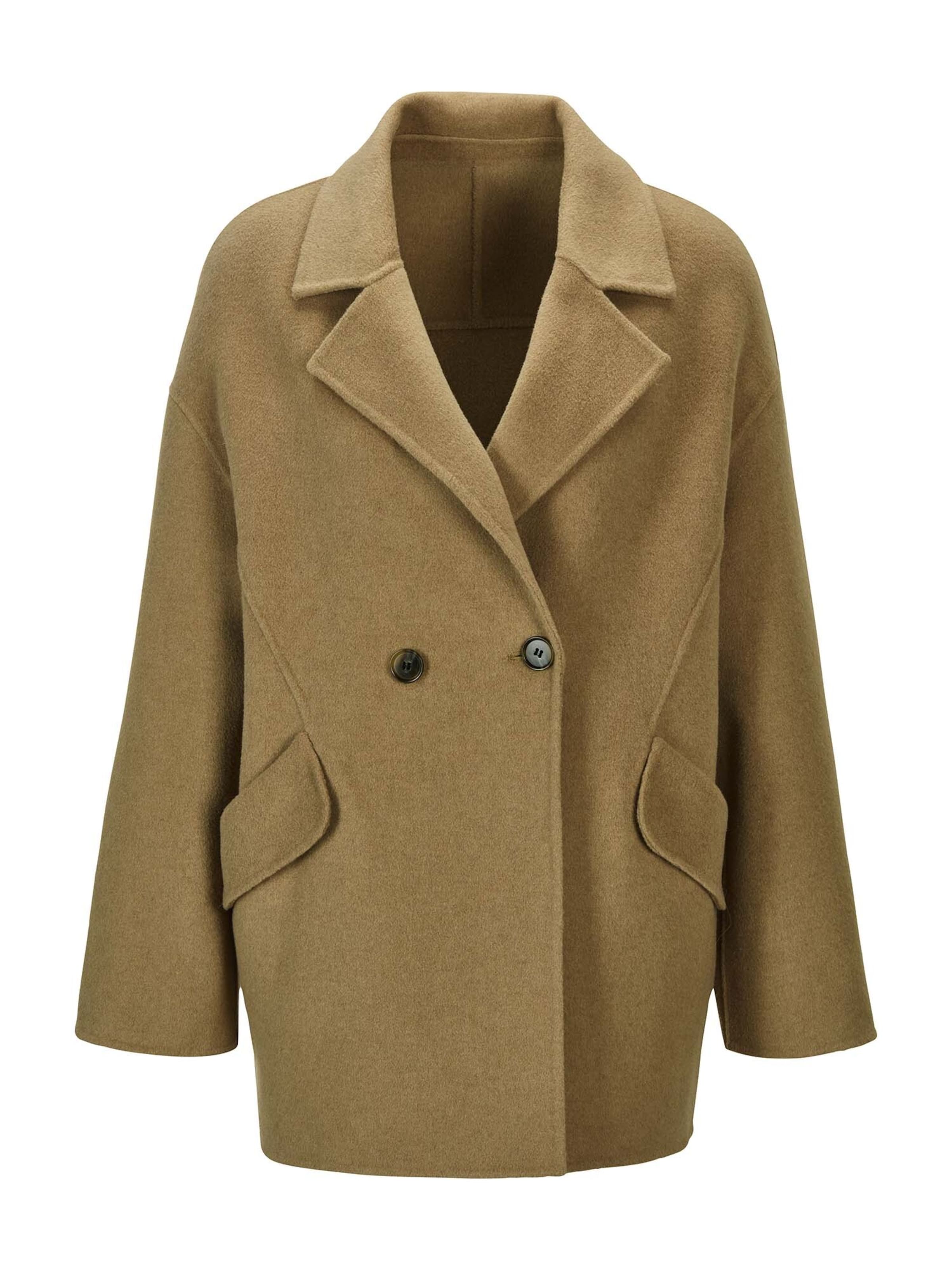 MADELEINE Übergangsmantel in Braun: Vorderseite