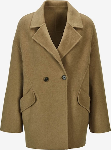 Manteau mi-saison MADELEINE en marron : devant