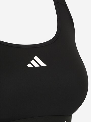 ADIDAS PERFORMANCE Bralette Sports bra 'Powerreact Training Medium-support Techfit' in Black