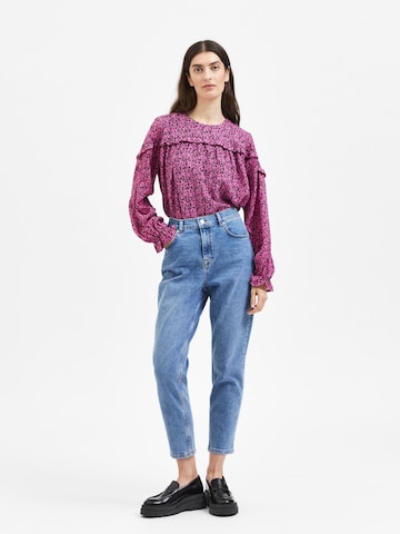 SELECTED FEMME regular Jeans 'FELINA' i blå