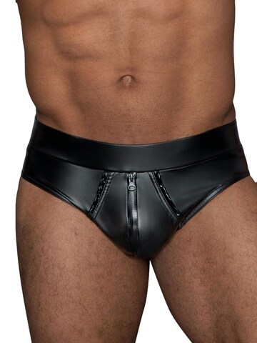 Noir Handmade Boxer shorts 'Wetlook-Shorts H065' in Black: front