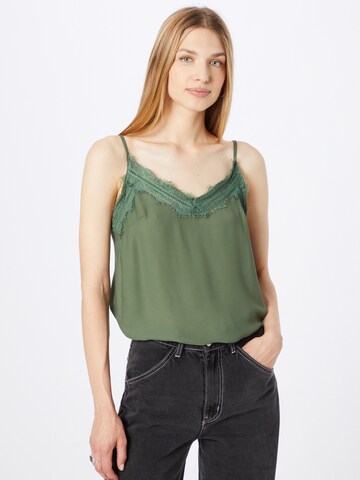 Trendyol - Top en verde: frente