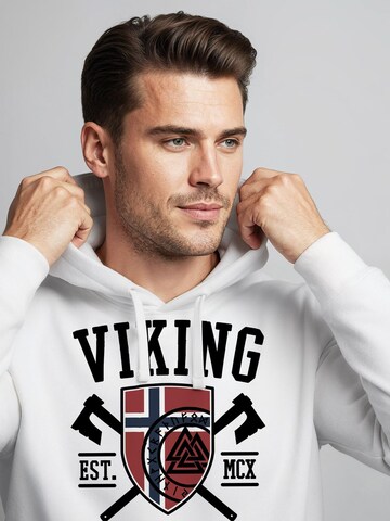Neverless Sweatshirt 'Viking' in White
