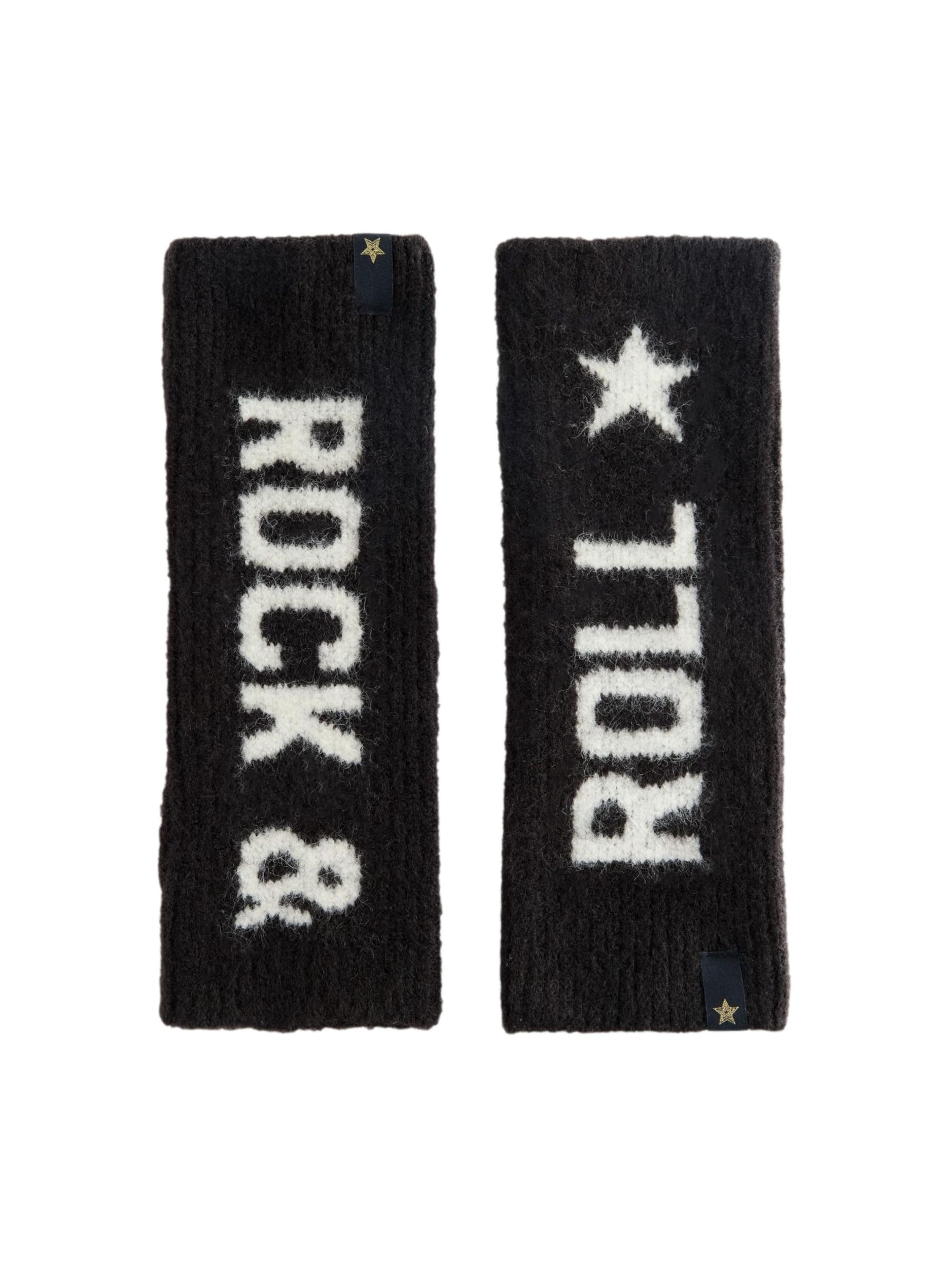 Rockett St George Handstulpen in Schwarz: Vorderseite