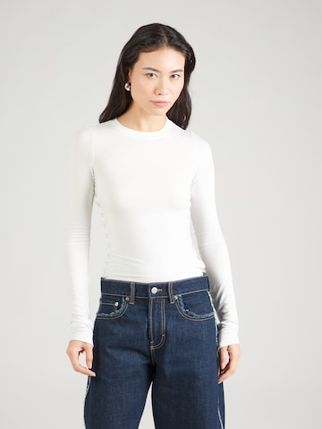 WEEKDAY Тениска 'Mina' в бяло: отпред