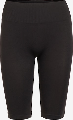 VILA Skinny Leggings 'Seam' - fekete: elől