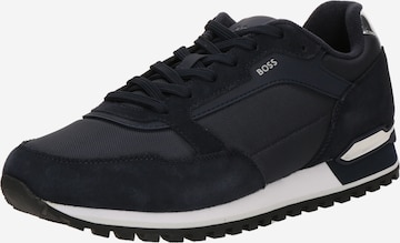 BOSS Platform trainers 'Parkour' in Blue: front