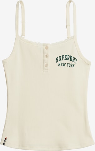 Haut 'Athletic Essentials' Superdry en blanc : devant