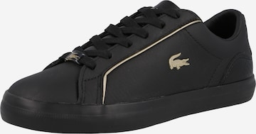 LACOSTE Platform trainers in Black: front