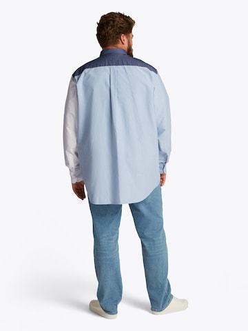 Tommy Hilfiger Big & Tall Regular fit Button Up Shirt 'HERITAGE' in Blue