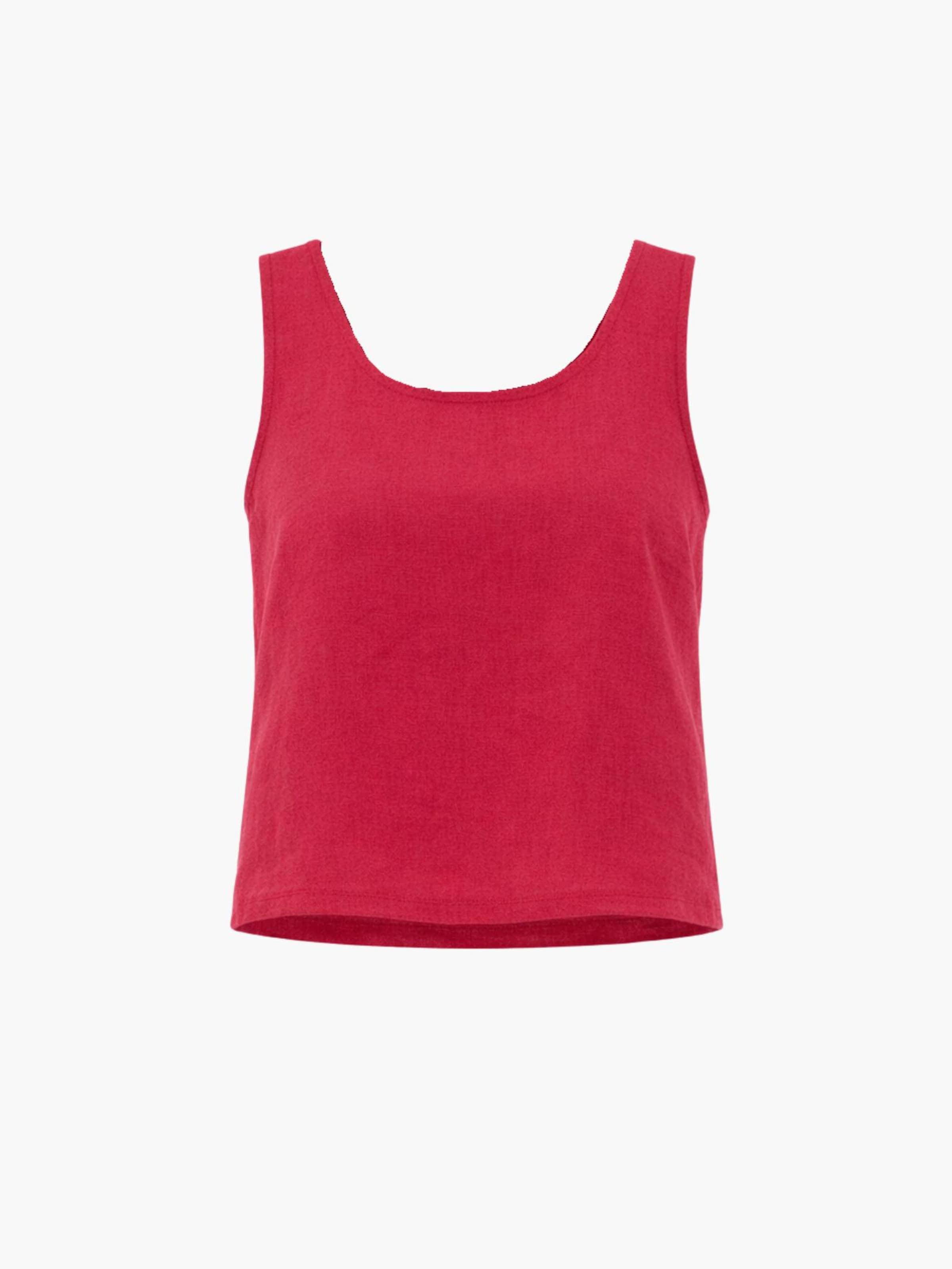 Top 'Ella' di AmourLinen in rosa: frontale