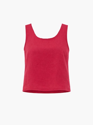 AmourLinen Top 'Ella' in Roze: voorkant