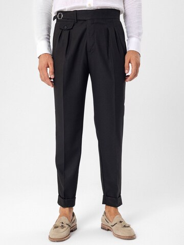 Antioch Tapered Hose 'Argus' in Schwarz: Vorderseite
