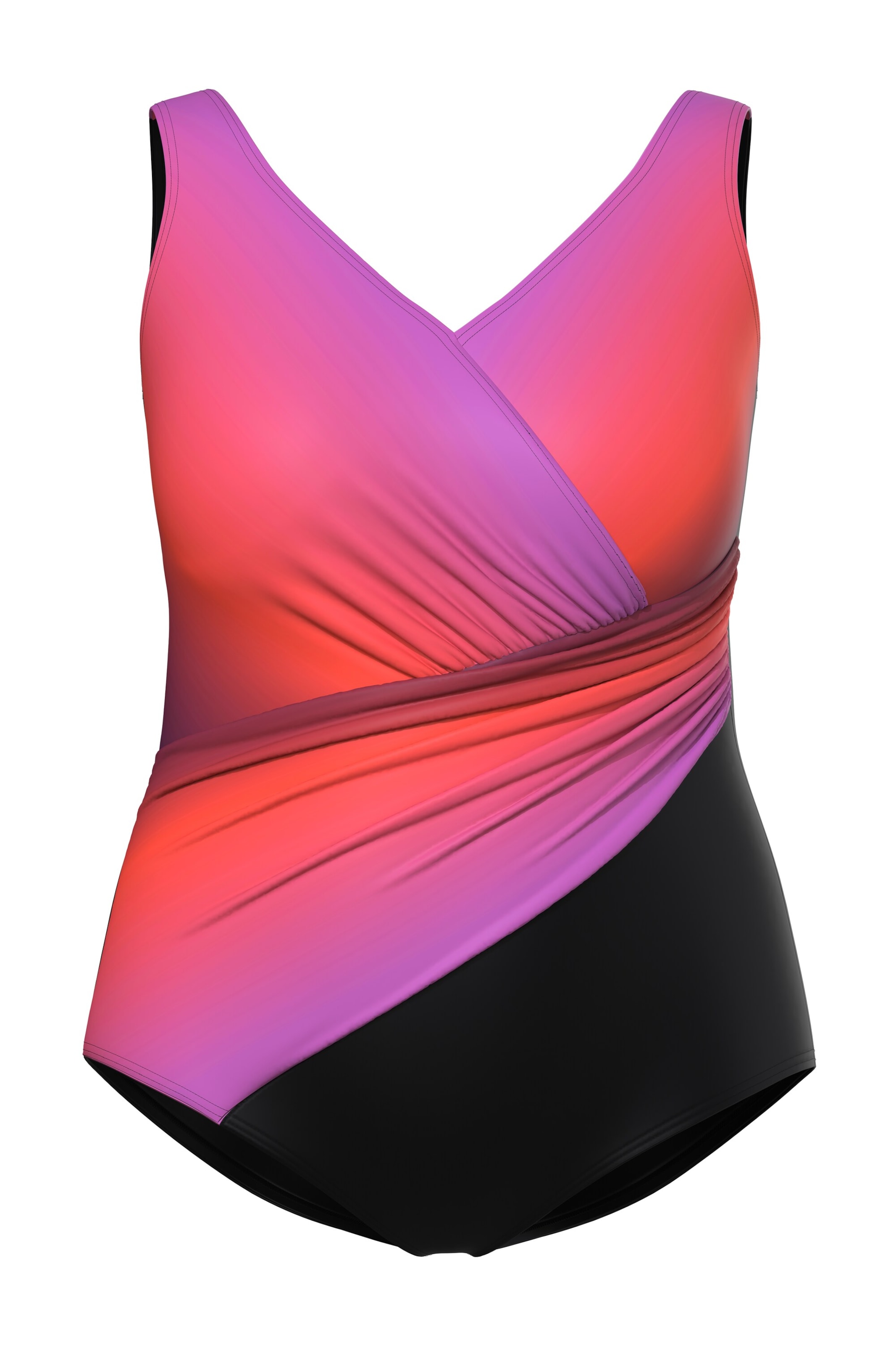 Ulla Popken Badpak in Gemengde kleuren: voorkant