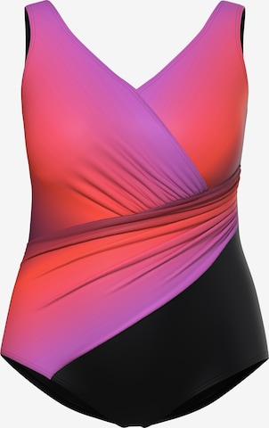 Ulla Popken Badeanzug in Mischfarben: Vorderseite