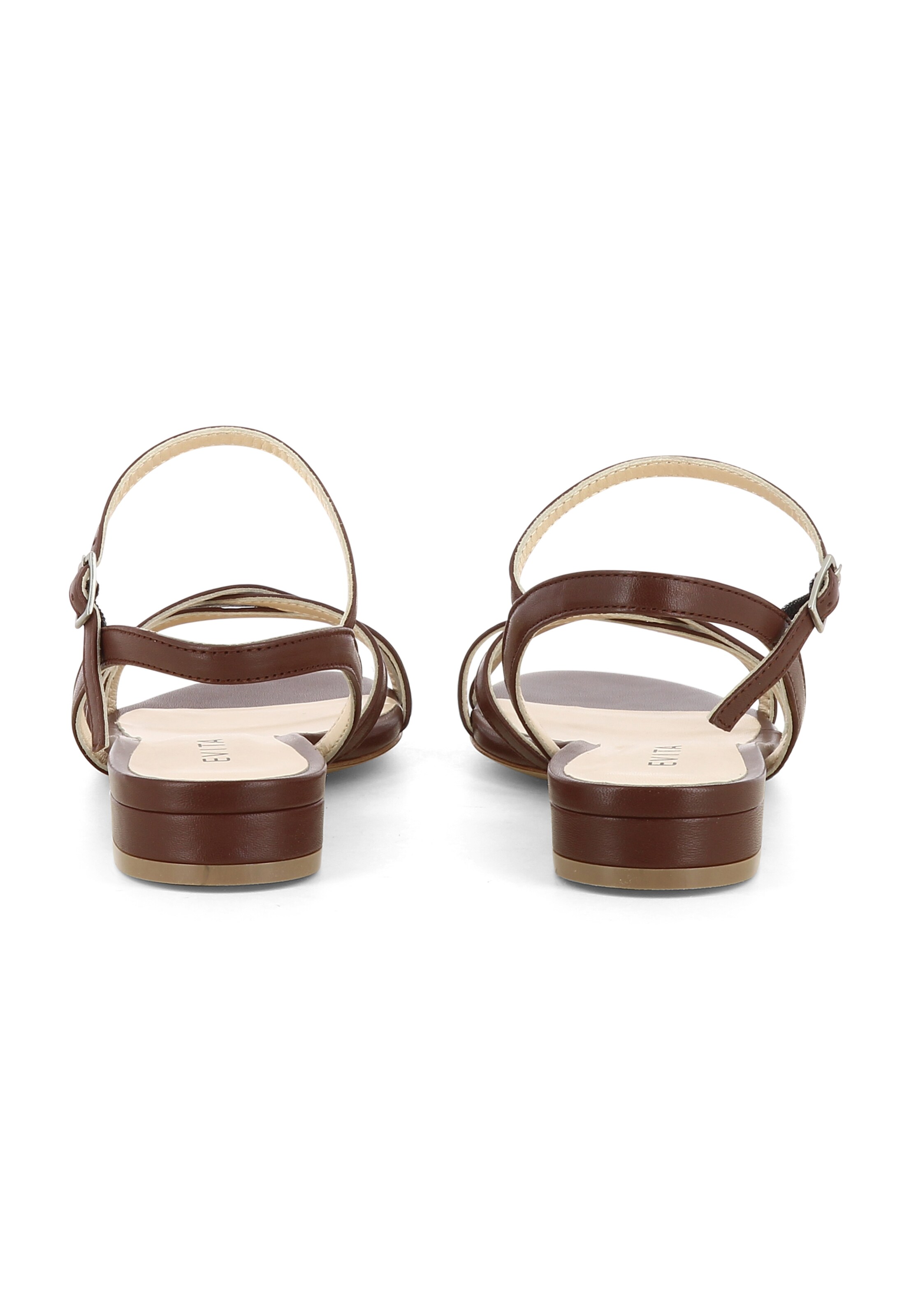 EVITA Sandalen met riem 'SALVINA' in Bruin